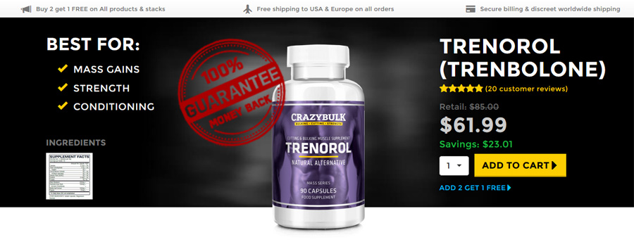 produk Steroider Online Anmeldelser Trenorol Trenbolone Supplement